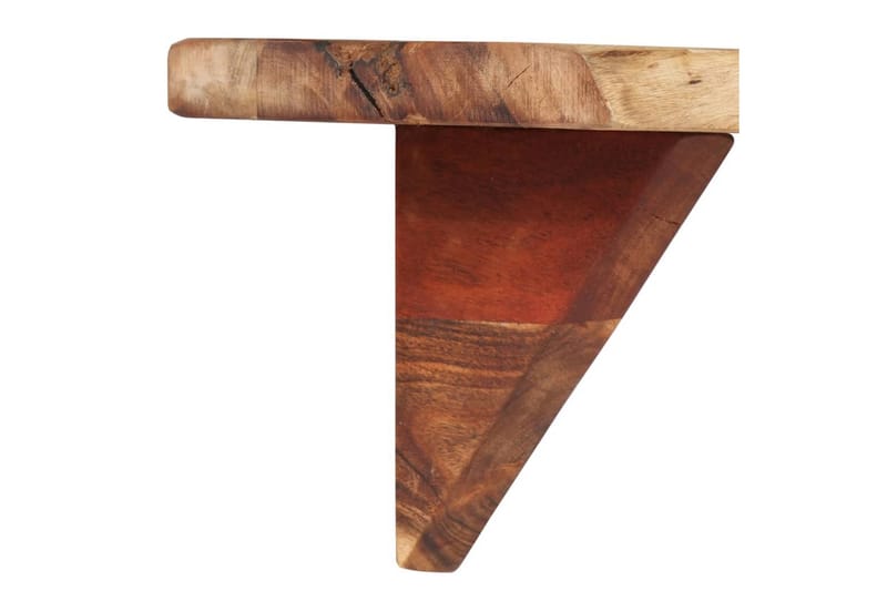 Vegghyller 2 stk 110x20x18 cm heltre akasie - Brun - Oppbevaring - Hyller - Vegghylle