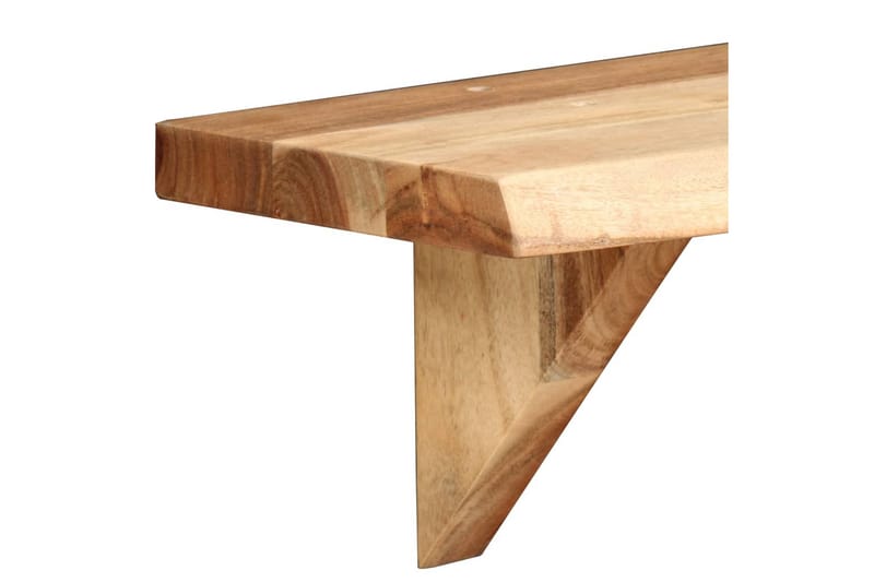Vegghyller 2 stk 60x20x16 cm heltre akasie - Oppbevaring - Hyller - Vegghylle