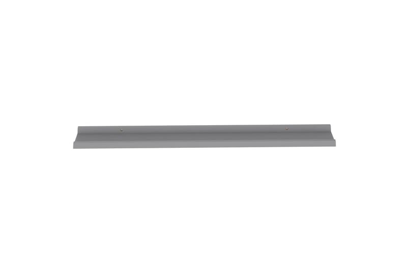 Vegghyller 2 stk grå 100x9x3 cm - Grå - Oppbevaring - Hyller - Vegghylle
