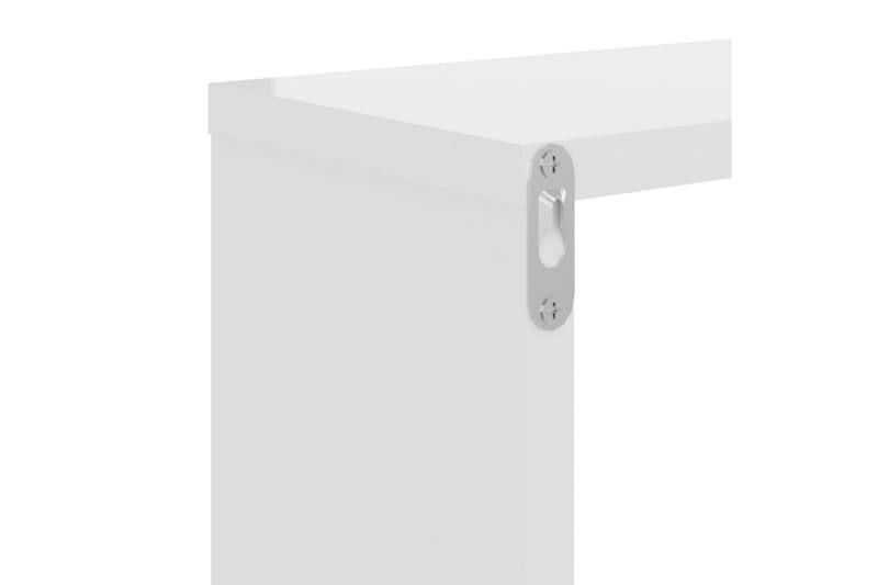 Vegghyller 2 stk høyglans hvit 100x15x20 cm sponplate - Hvit - Oppbevaring - Hyller - Vegghylle