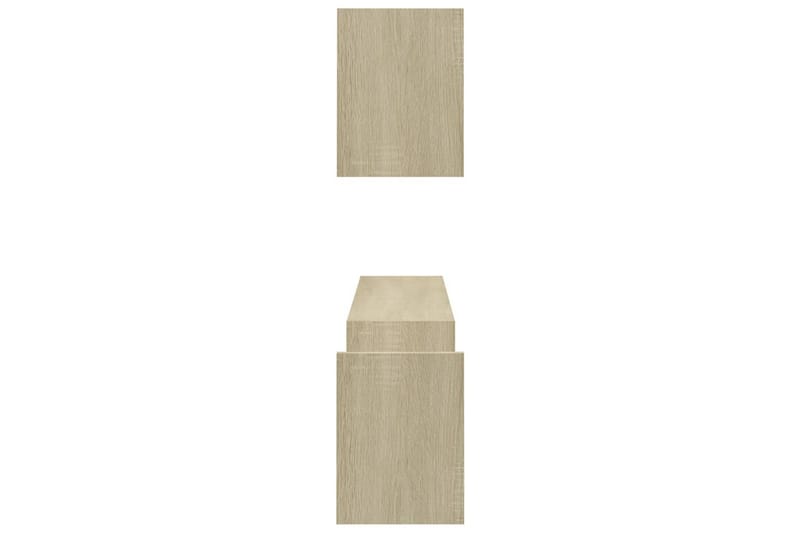 Vegghyller 2 stk sonoma eik 100x15x20 cm sponplate - Brun - Oppbevaring - Hyller - Vegghylle