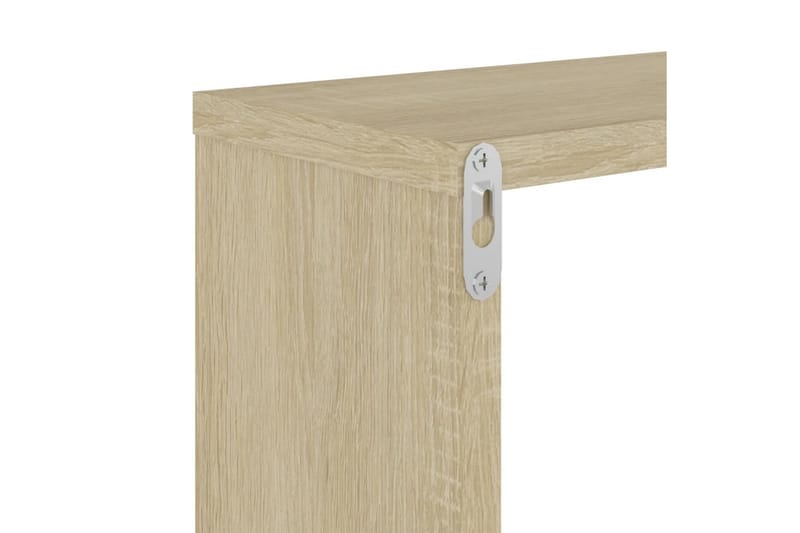 Vegghyller 2 stk sonoma eik 100x15x20 cm sponplate - Brun - Oppbevaring - Hyller - Vegghylle