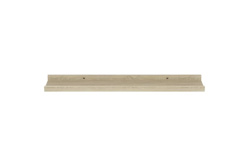 Vegghyller 2 stk sonoma eik 60x9x3 cm - Brun - Vegghylle