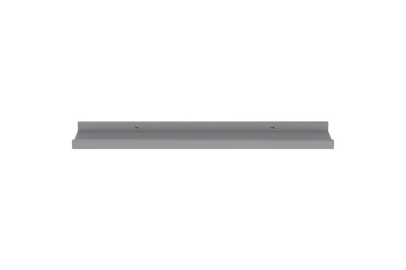 Vegghyller 4 stk grå 60x9x3 cm - Grå - Oppbevaring - Hyller - Vegghylle