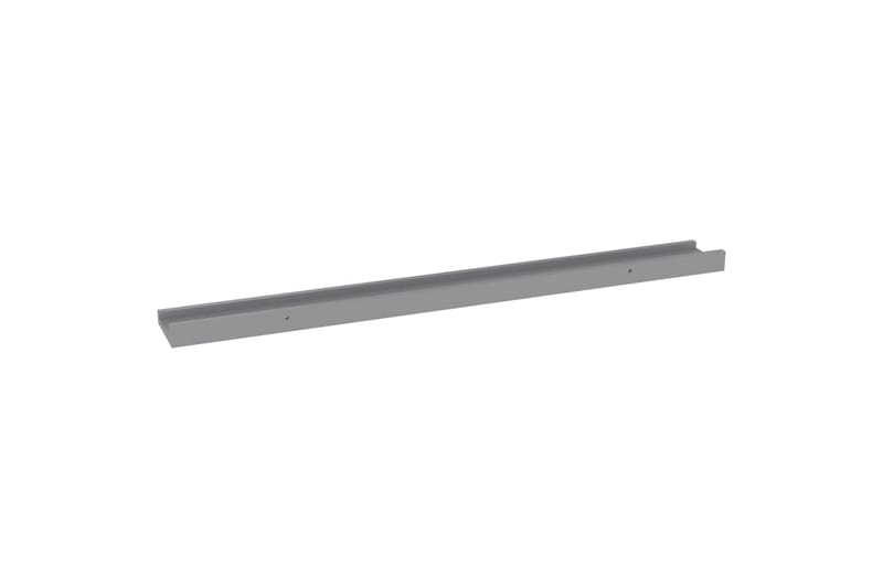 Vegghyller 4 stk grå 80x9x3 cm - Grå - Oppbevaring - Hyller - Vegghylle