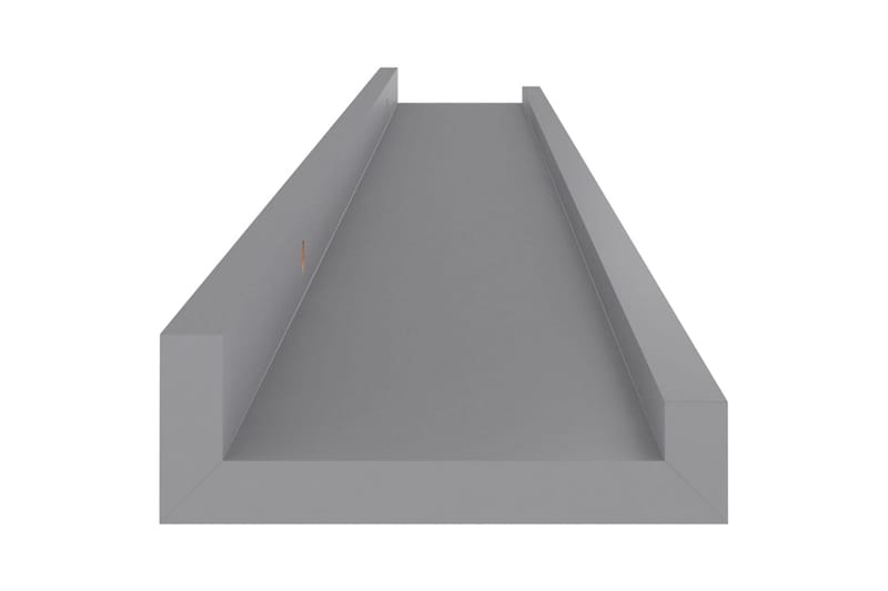 Vegghyller 4 stk grå 80x9x3 cm - Grå - Oppbevaring - Hyller - Vegghylle