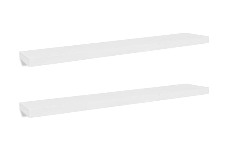 Vegghyller 4 stk hvit 120 cm - Oppbevaring - Hyller - Vegghylle