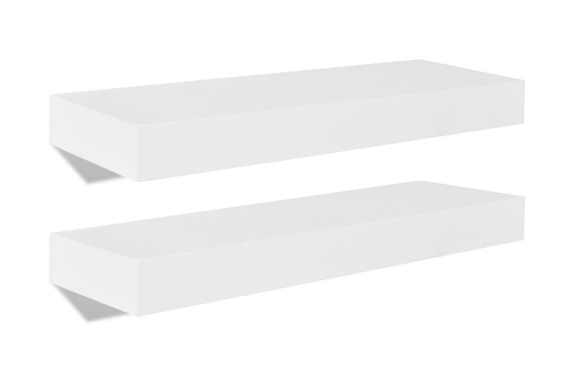 Vegghyller 4 stk hvit 40 cm - Oppbevaring - Hyller - Vegghylle