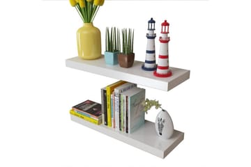 Vegghyller 4 stk hvit 60 cm - Oppbevaring - Hyller - Vegghylle