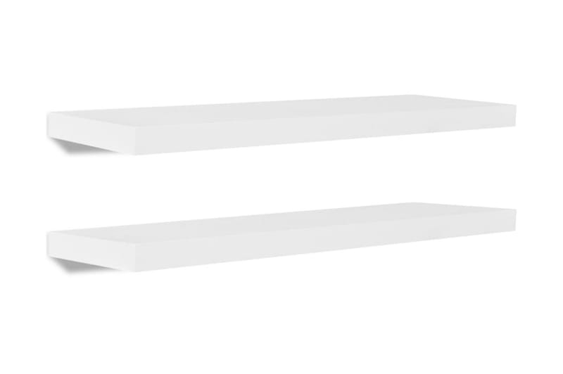 Vegghyller 4 stk hvit 80 cm - Oppbevaring - Hyller - Vegghylle