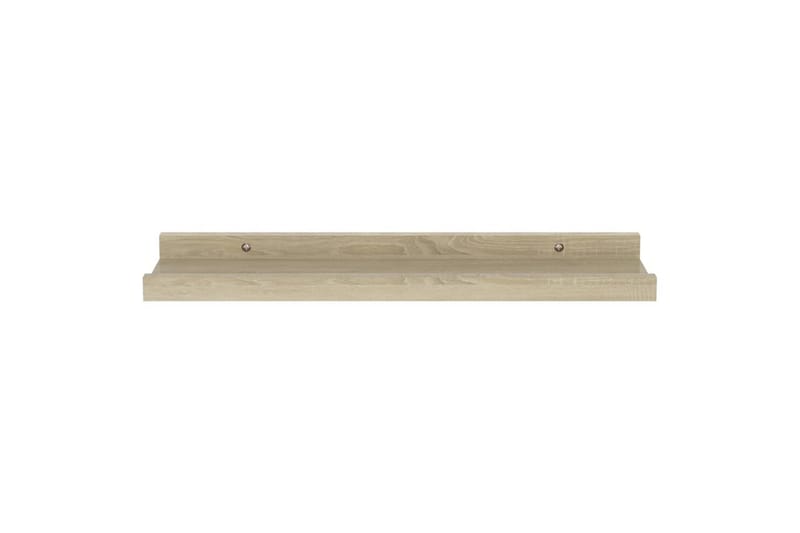 Vegghyller 4 stk sonoma eik 40x9x3 cm - Brun - Oppbevaring - Hyller - Vegghylle