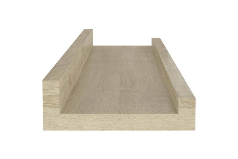 Vegghyller 4 stk sonoma eik 40x9x3 cm - Brun - Oppbevaring - Hyller - Vegghylle