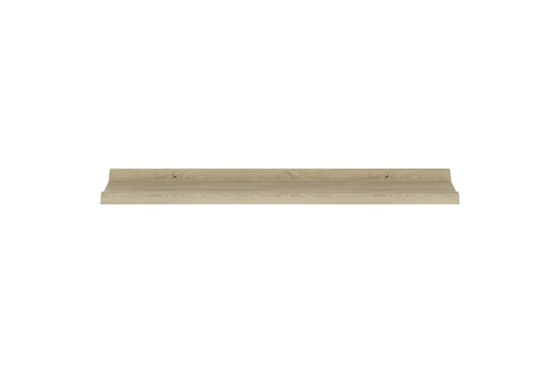 Vegghyller 4 stk sonoma eik 80x9x3 cm - Brun - Oppbevaring - Hyller - Vegghylle
