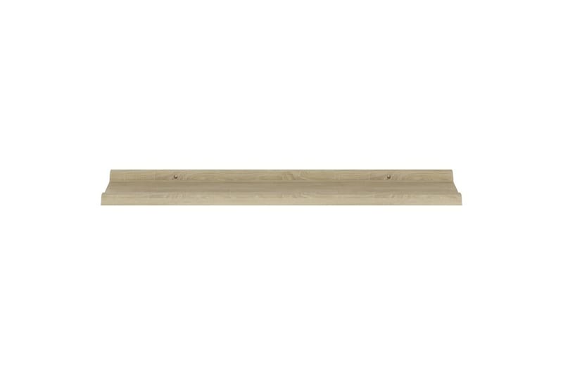 Vegghyller 4 stk sonoma eik 80x9x3 cm - Brun - Vegghylle