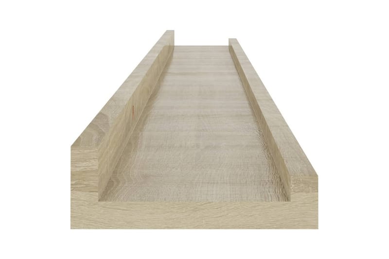 Vegghyller 4 stk sonoma eik 80x9x3 cm - Brun - Oppbevaring - Hyller - Vegghylle