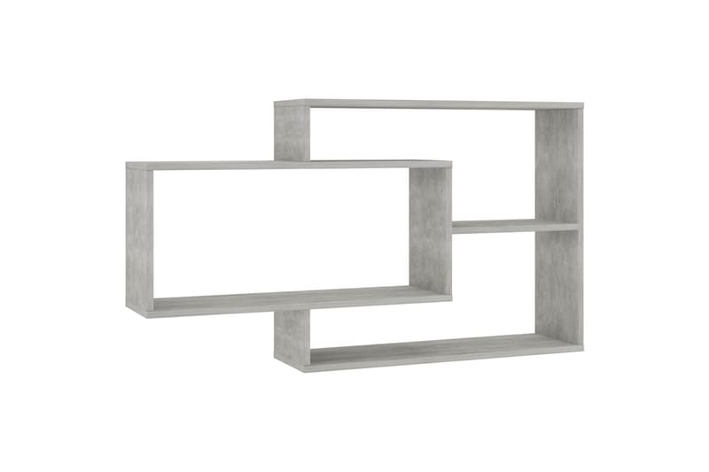 Vegghyller betonggrå 104x20x60 cm sponplate - Grå - Oppbevaring - Hyller - Vegghylle