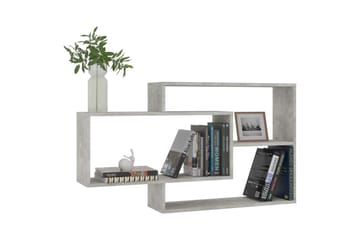 Vegghyller betonggrå 104x20x60 cm sponplate - Grå - Oppbevaring - Hyller - Vegghylle