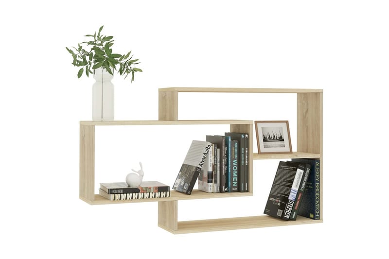 Vegghyller sonoma eik 104x20x60 cm sponplate - Brun - Oppbevaring - Hyller - Vegghylle