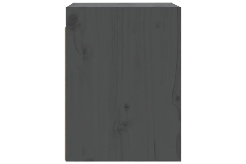 Veggskap 2 stk grå 30x30x40 cm heltre furu - Grå - Oppbevaring - Hyller - Vegghylle