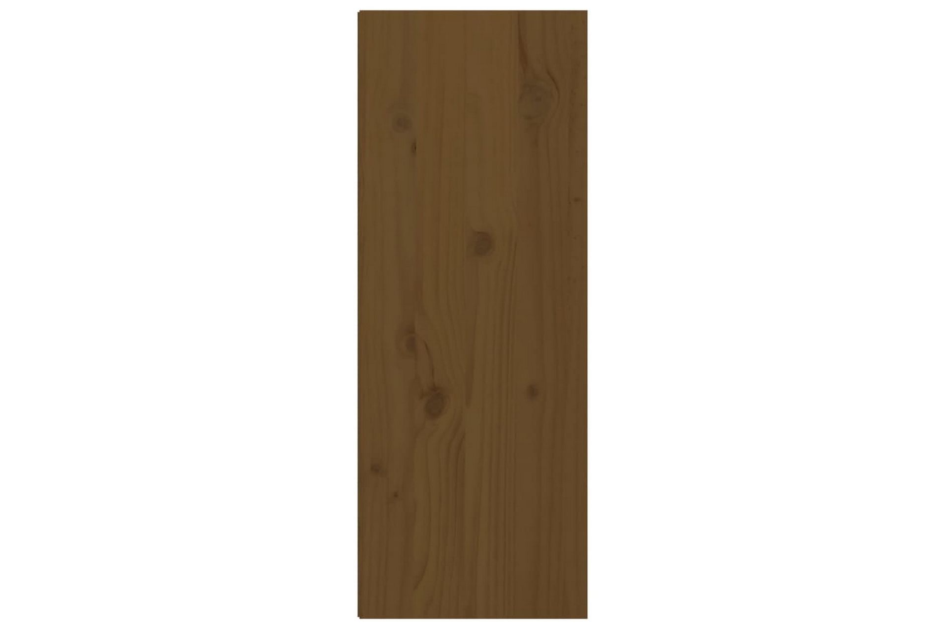 Veggskap 2 stk honningbrun 30x30x80 cm heltre furu - Brun - Oppbevaring - Hyller - Vegghylle