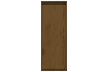 Veggskap 2 stk honningbrun 30x30x80 cm heltre furu - Brun - Oppbevaring - Hyller - Vegghylle