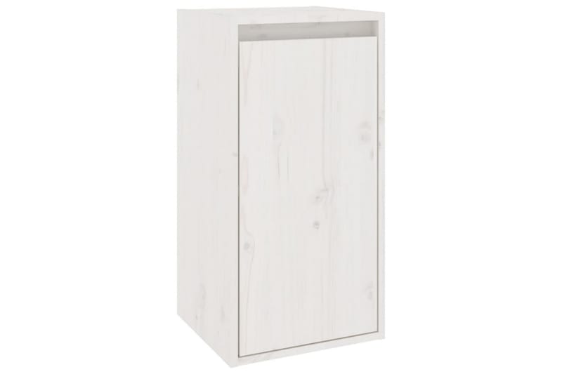Veggskap 2 stk hvit 30x30x60 cm heltre furu - Hvit - Oppbevaring - Hyller - Vegghylle