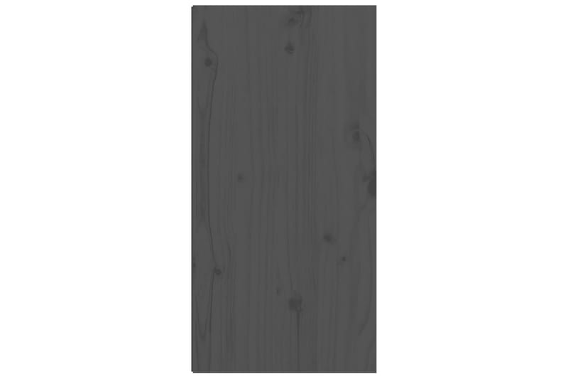 Veggskap grå 30x30x60 cm heltre furu - Grå - Vegghylle