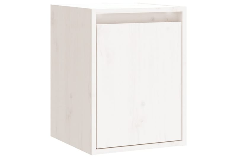 Veggskap hvit 30x30x40 cm heltre furu - Hvit - Oppbevaring - Hyller - Vegghylle