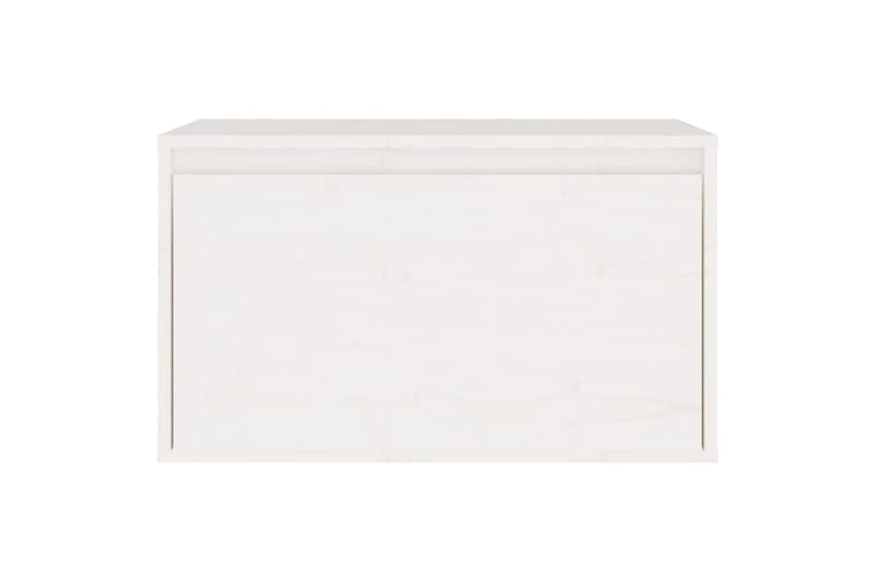 Veggskap hvit 60x30x35 cm heltre furu - Hvit - Oppbevaring - Hyller - Vegghylle