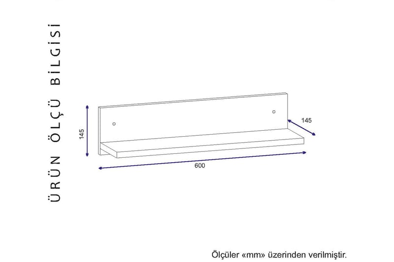 Vellavie Vegghylle 60 cm - Oppbevaring - Hyller - Vegghylle
