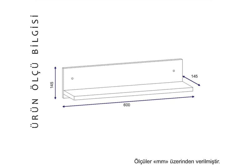 Vellavie Vegghylle 60 cm - Oppbevaring - Hyller - Vegghylle