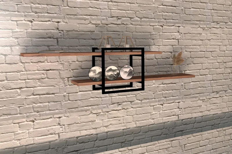 Verneda Vegghylle 120x18 cm 2 Hyller - Brun - Oppbevaring - Hyller - Vegghylle