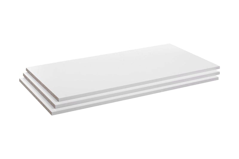 Verona Hyller 89 cm 3-pk - Hvit - Oppbevaring - Hyller - Vegghylle