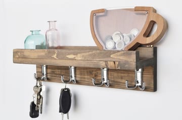 Vespia Kjøkkenhylle 40 cm - Valnøtt - Oppbevaring - Hyller - Vegghylle