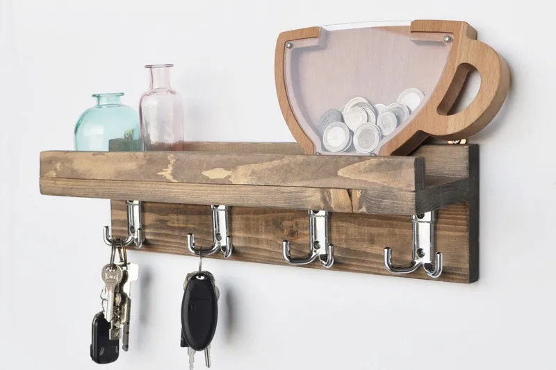 Vespia Kjøkkenhylle 40 cm - Valnøtt - Oppbevaring - Hyller - Vegghylle