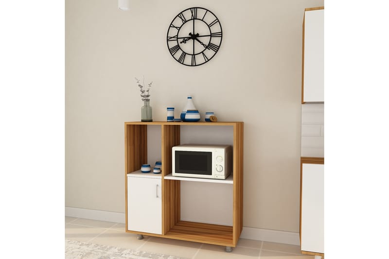 Villareal Vegghylle 100x100 cm - Natur/Hvit - Oppbevaring - Hyller - Vegghylle