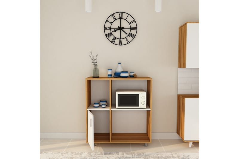 Villareal Vegghylle 100x100 cm - Natur/Hvit - Oppbevaring - Hyller - Vegghylle