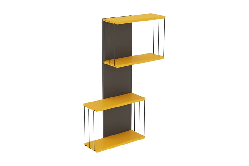 Vilsberg Vegghylle 62x18 cm - Gul - Oppbevaring - Hyller - Vegghylle