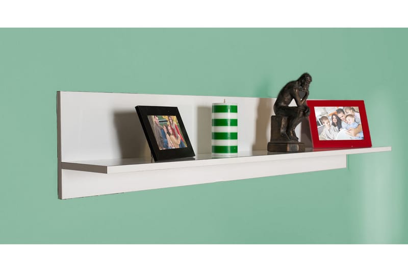 Wall Shelf Hvit høyglans - Hvit - Oppbevaring - Hyller - Vegghylle