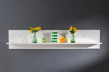 Wall Shelf Hvit høyglans - Hvit - Oppbevaring - Hyller - Vegghylle