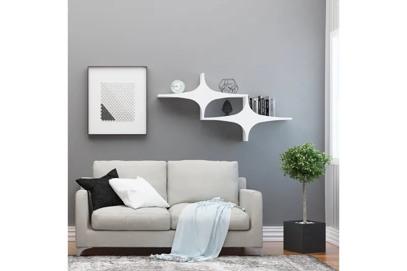 Wall Shelf Hvit - Hvit - Oppbevaring - Hyller - Vegghylle