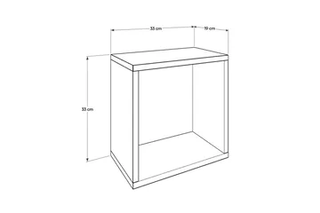 Wall Shelf Hvit - Hvit - Oppbevaring - Hyller - Vegghylle
