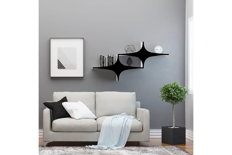 Wall Shelf Svart - Svart - Oppbevaring - Hyller - Vegghylle
