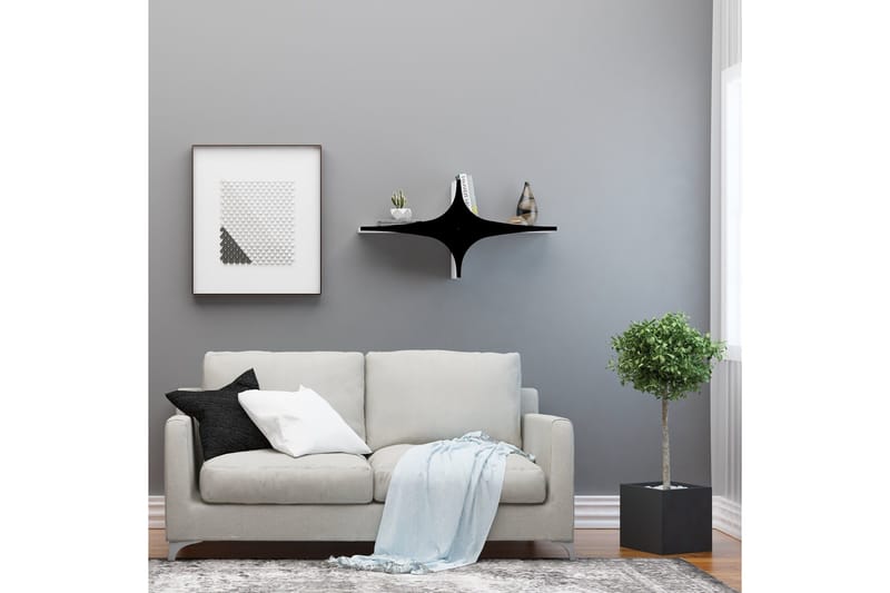 Wall Shelf Svart - Svart - Oppbevaring - Hyller - Vegghylle