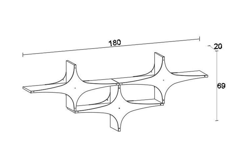 Wall Shelf Svart - Oppbevaring - Hyller - Vegghylle