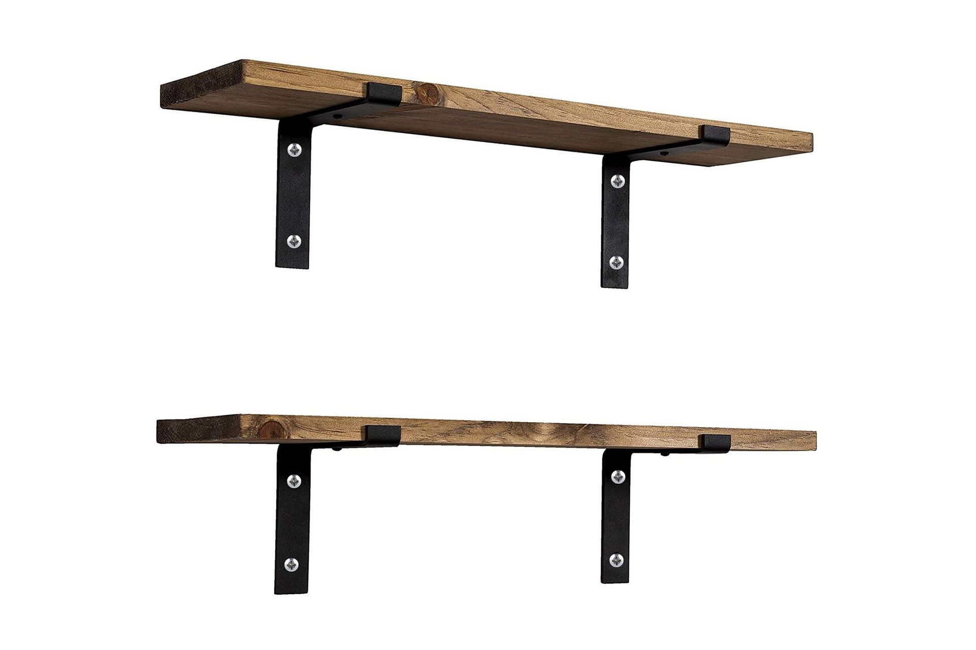 Wall Shelf Valnøtt - Valnøtt/Svart