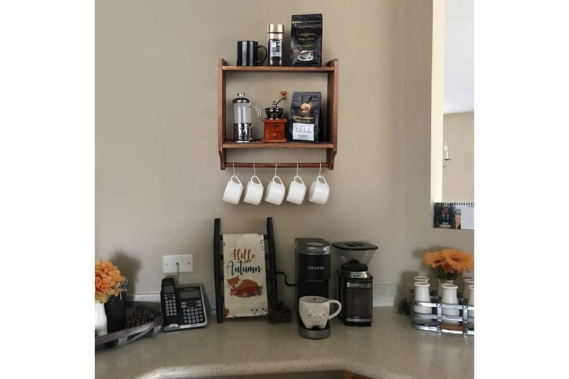 Wall Shelf Valnøtt - Oppbevaring - Hyller - Vegghylle