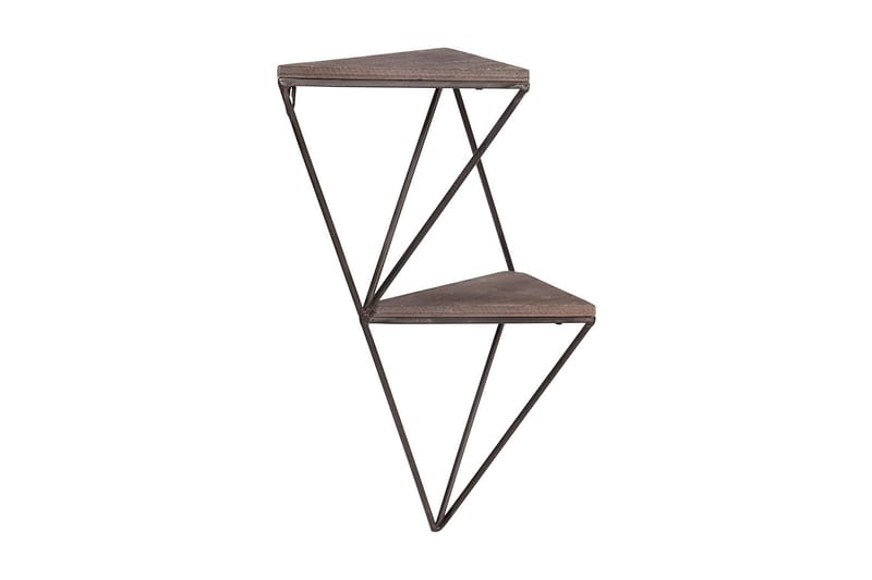 Wall Shelf Valnøtt|Svart - Oppbevaring - Hyller - Vegghylle