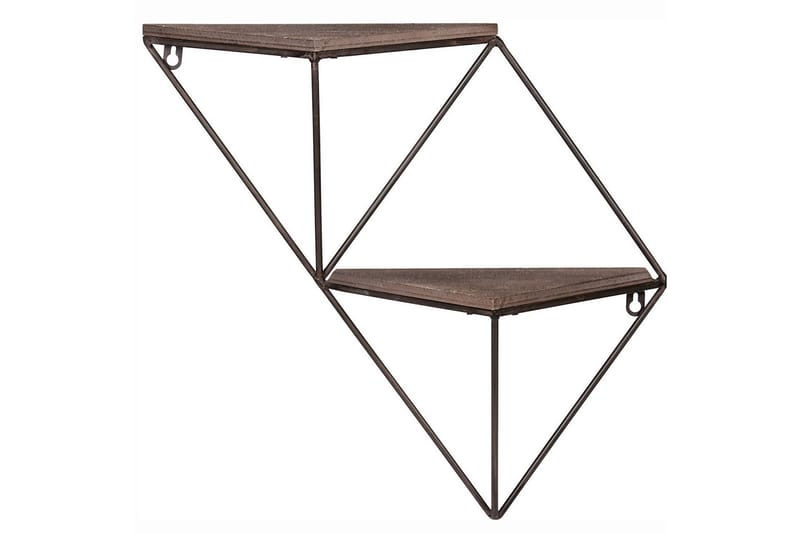 Wall Shelf Valnøtt|Svart - Oppbevaring - Hyller - Vegghylle