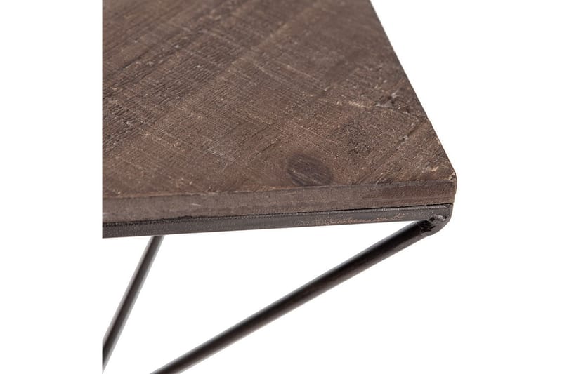 Wall Shelf Valnøtt|Svart - Oppbevaring - Hyller - Vegghylle